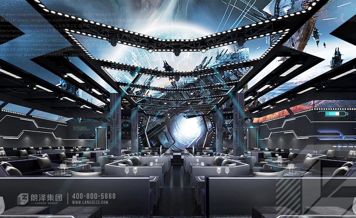 900平酒吧設計效果圖