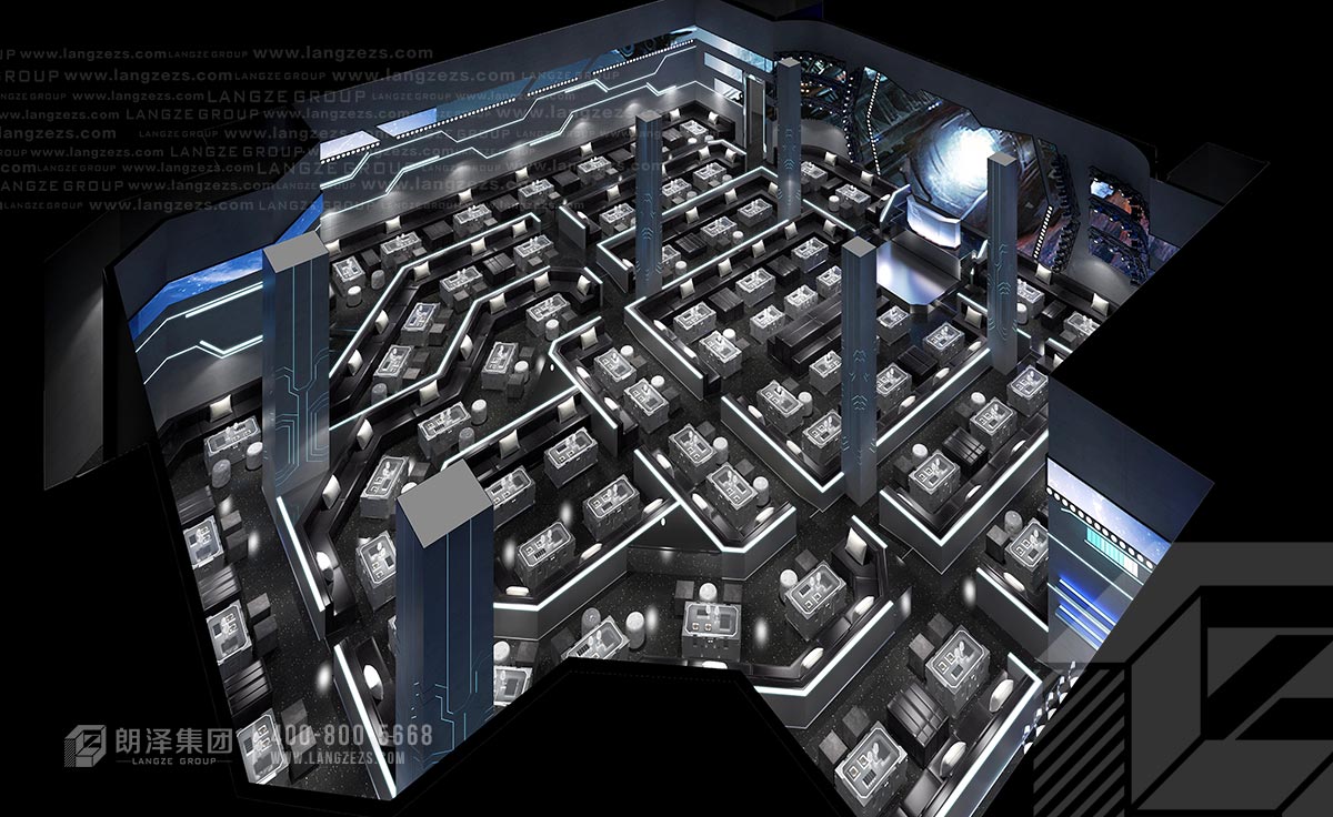 900平酒吧設計效果圖