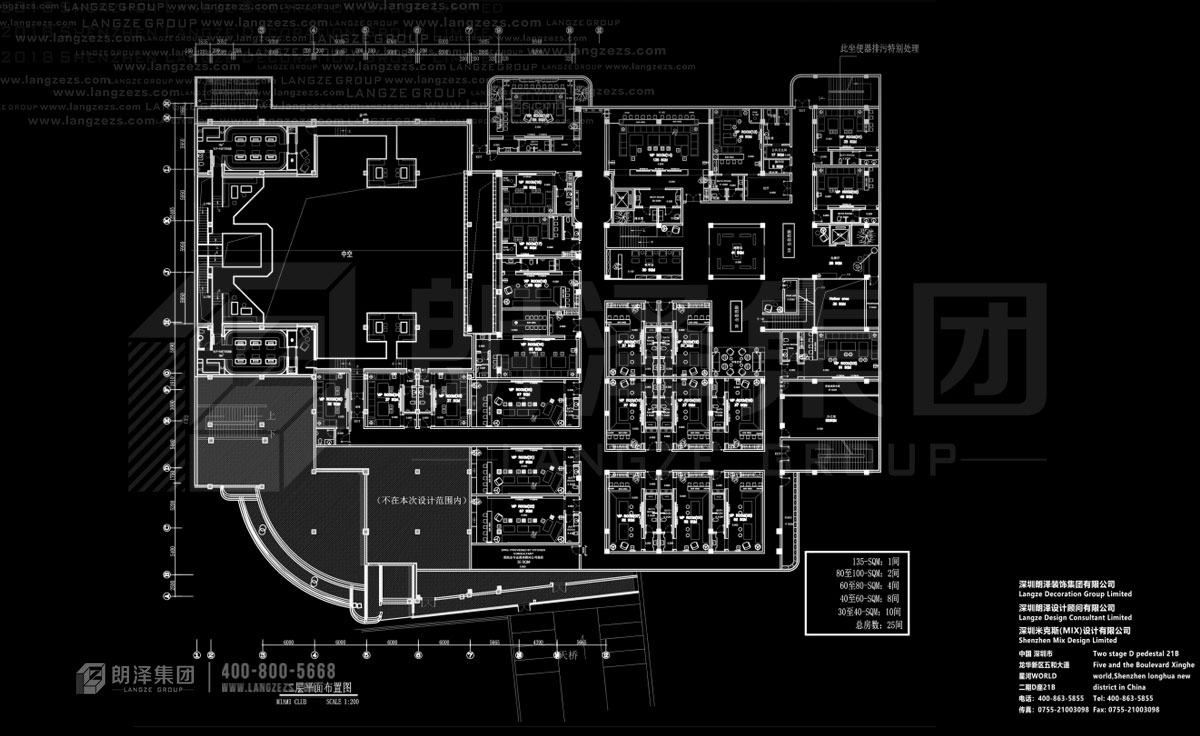 無錫MIAMI KTV設(shè)計平面圖